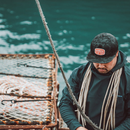 We Are Fishing Admiral Camo Black Cap