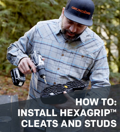 How to Insert Grundéns Wading Boot HEXAGRIP™ Traction Studs