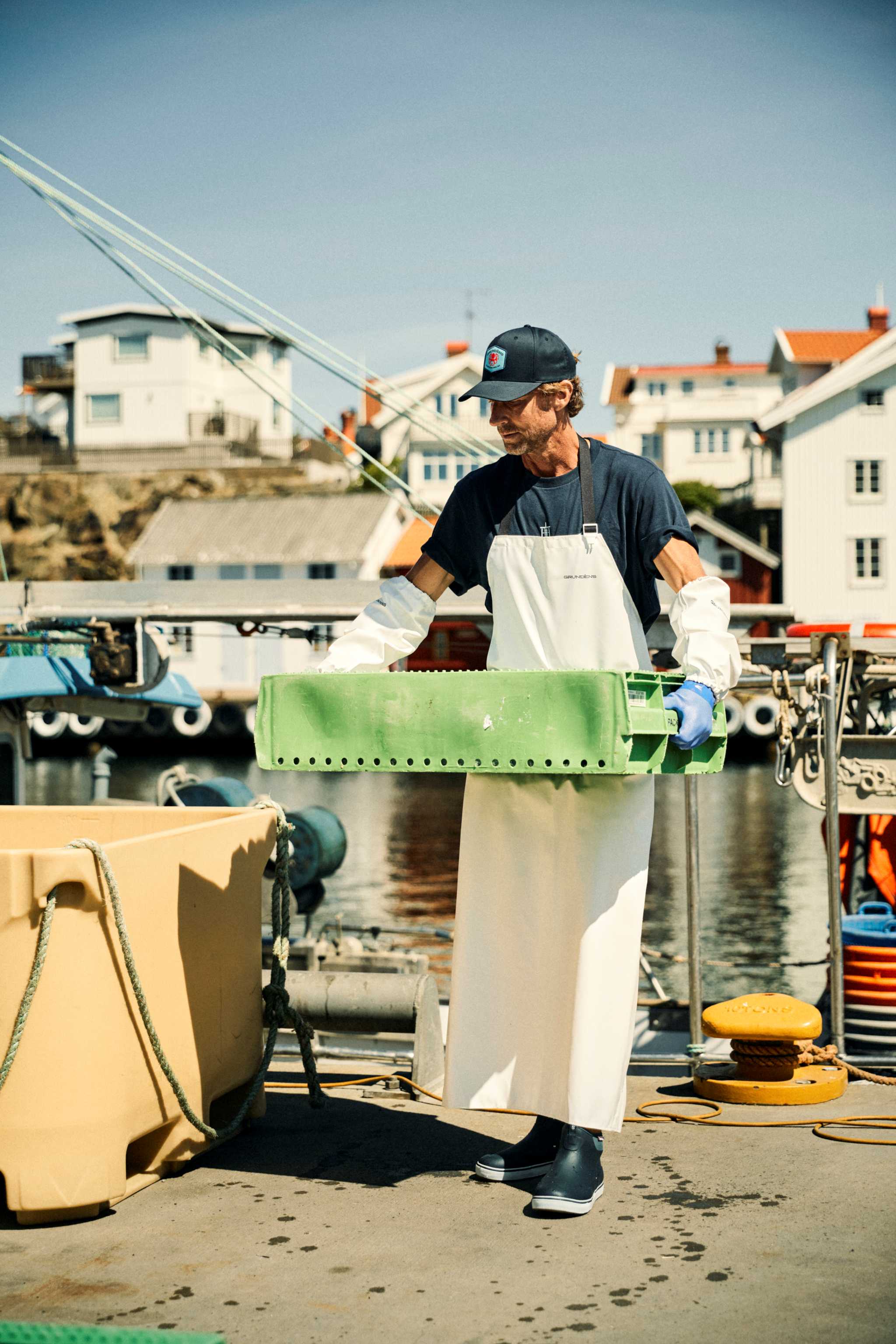 Chemise De Pêche Grundens Platform – Homme S – Imprimé Ancre – UV Protection