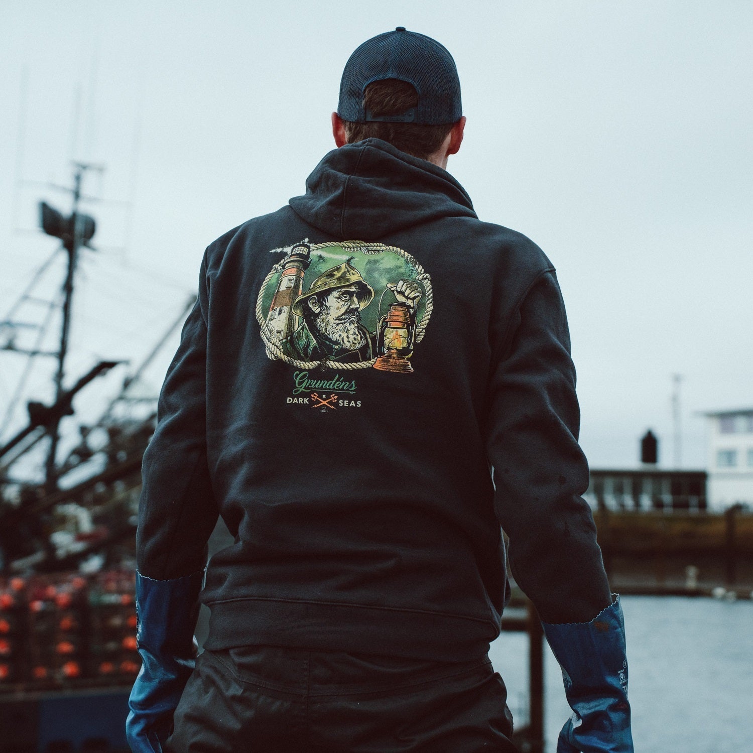 グレンマーティンス×  Design Sweat Hoodie /XS Dark Seas x Grundéns Watchman Hoodie | Grundéns